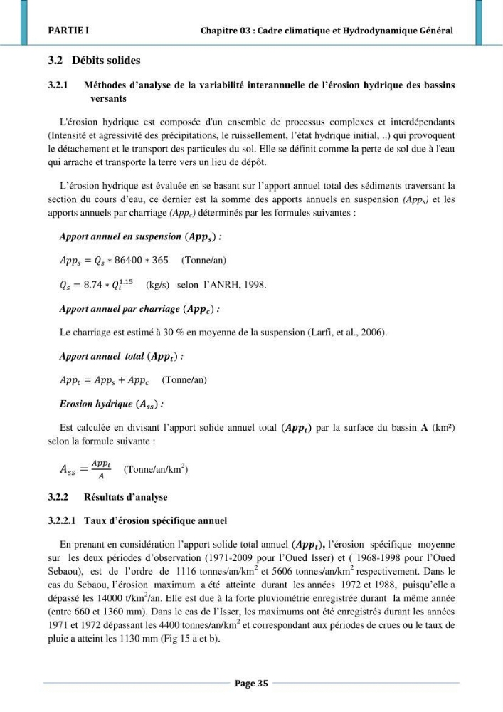 Etude hydro-sédimentaire a l\'avant côte de cap djinet wilaya de Boumerdes
