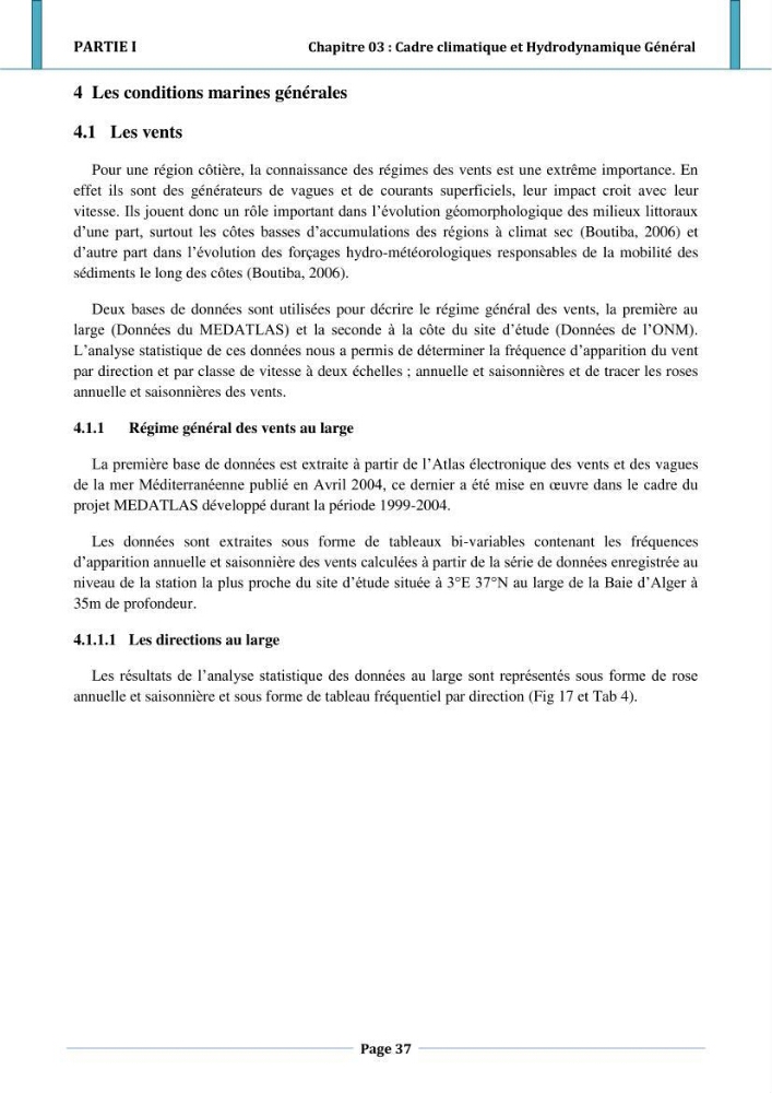 Etude hydro-sédimentaire a l\'avant côte de cap djinet wilaya de Boumerdes