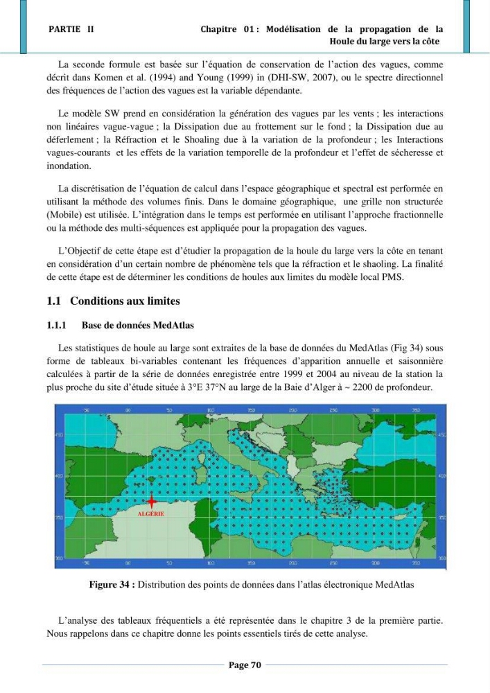 Etude hydro-sédimentaire a l\'avant côte de cap djinet wilaya de Boumerdes