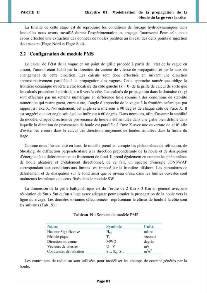 Etude hydro-sédimentaire a l\'avant côte de cap djinet wilaya de Boumerdes