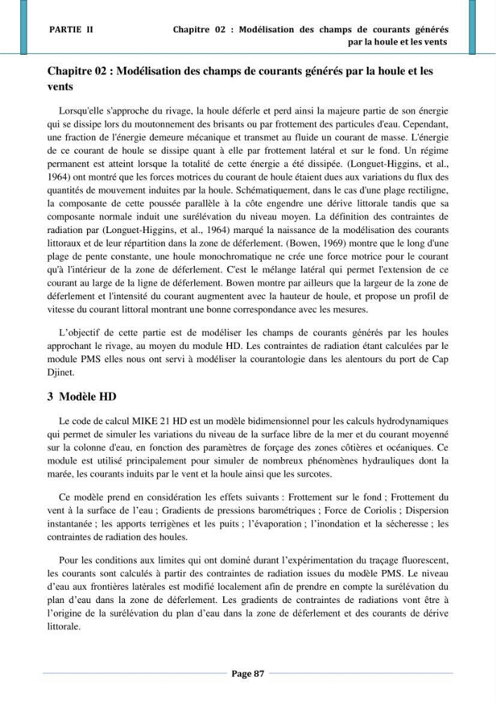 Etude hydro-sédimentaire a l\'avant côte de cap djinet wilaya de Boumerdes