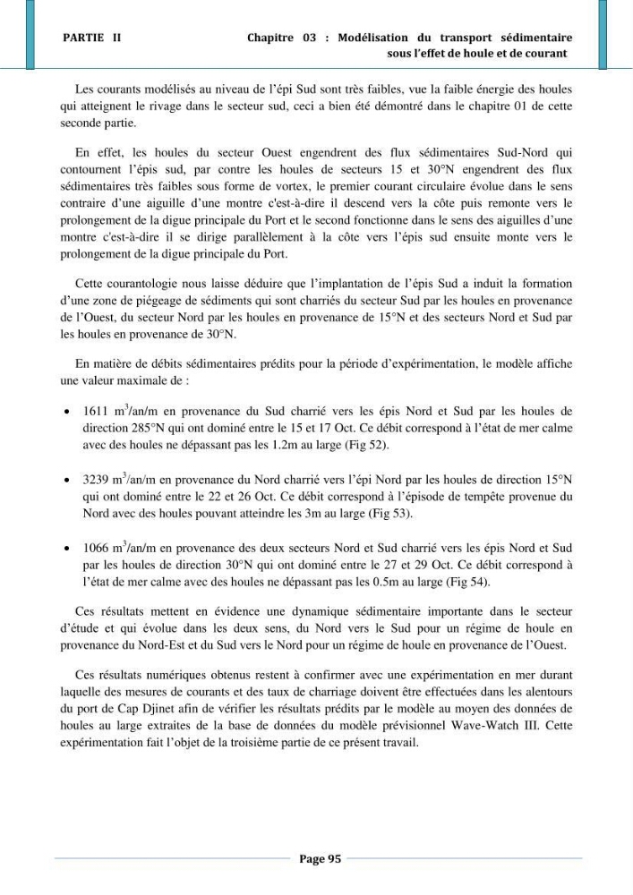 Etude hydro-sédimentaire a l\'avant côte de cap djinet wilaya de Boumerdes