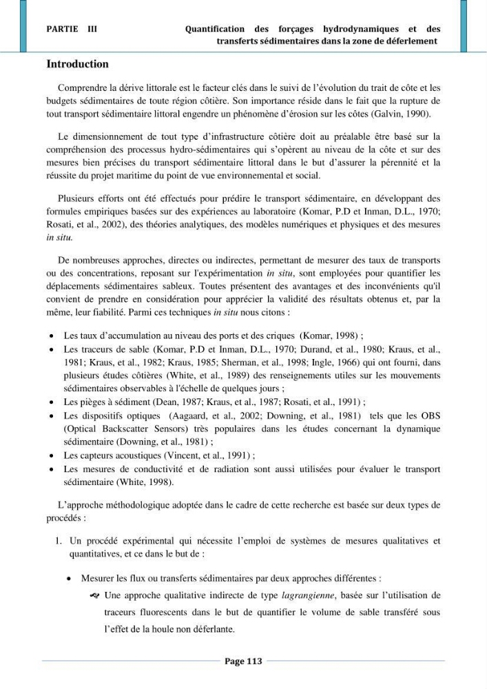 Etude hydro-sédimentaire a l\'avant côte de cap djinet wilaya de Boumerdes