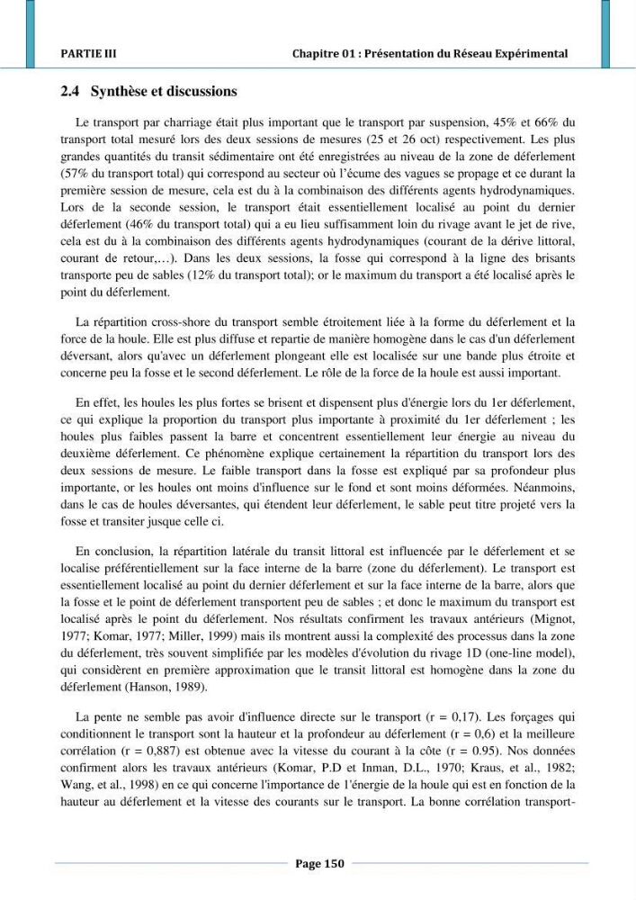 Etude hydro-sédimentaire a l\'avant côte de cap djinet wilaya de Boumerdes