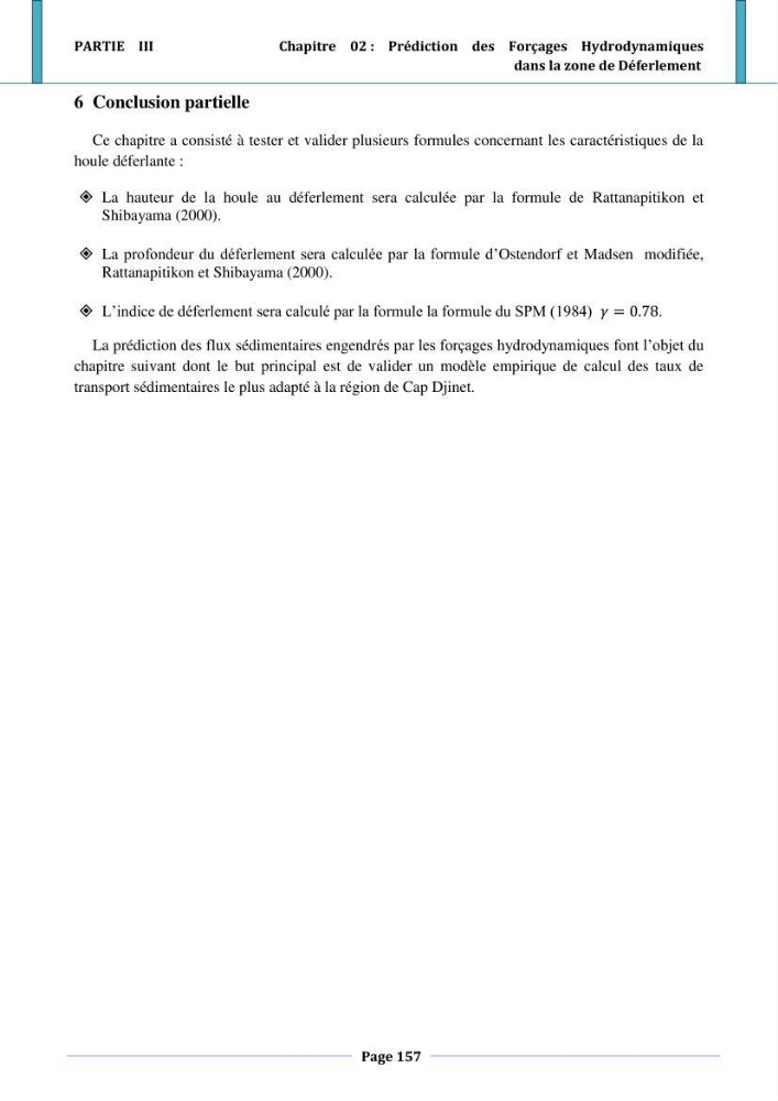 Etude hydro-sédimentaire a l\'avant côte de cap djinet wilaya de Boumerdes