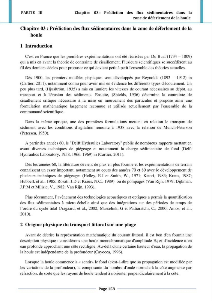 Etude hydro-sédimentaire a l\'avant côte de cap djinet wilaya de Boumerdes
