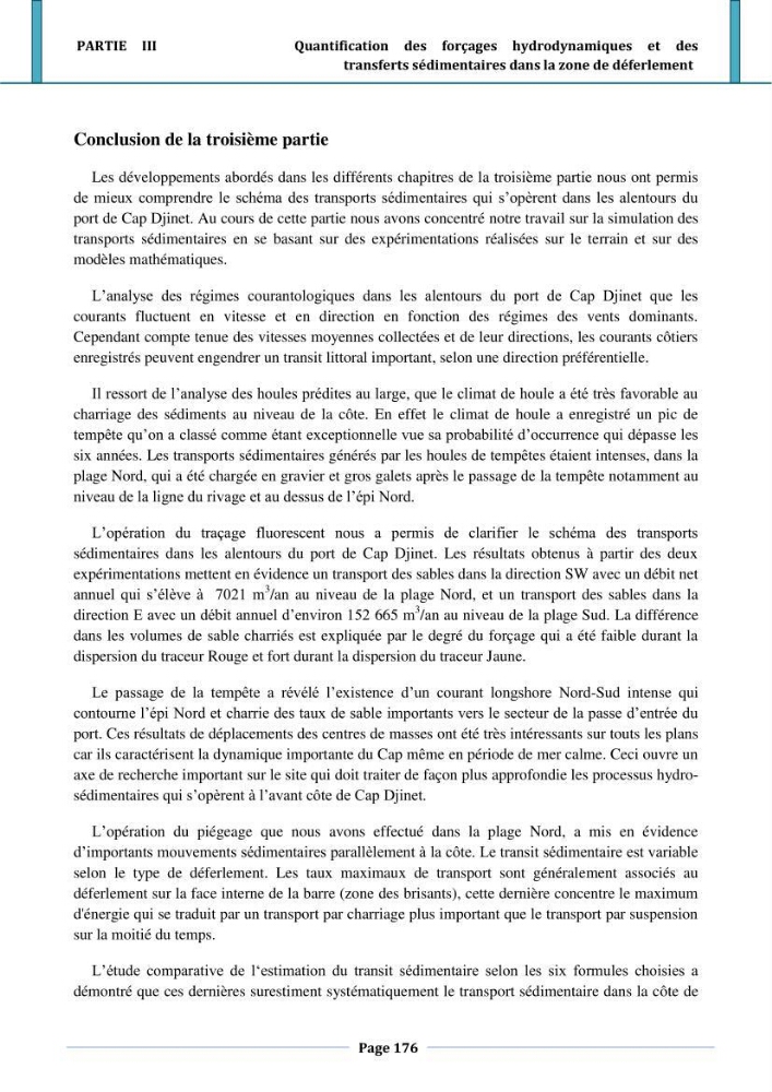 Etude hydro-sédimentaire a l\'avant côte de cap djinet wilaya de Boumerdes