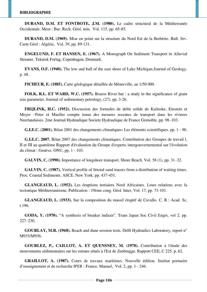 Etude hydro-sédimentaire a l\'avant côte de cap djinet wilaya de Boumerdes