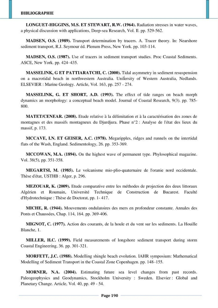 Etude hydro-sédimentaire a l\'avant côte de cap djinet wilaya de Boumerdes