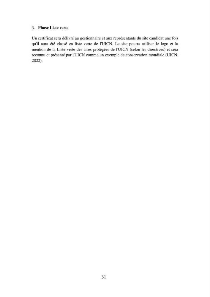 Suivi de la mise en oeuvre de la gestion intégrée de l\'aire marine et côtière protégée du mont Cheoua/Anses de Kouali et évaluation des critères requis pour sa candidature à la liste de lUICN
