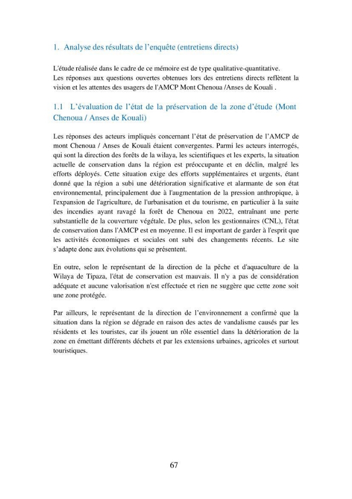 Suivi de la mise en oeuvre de la gestion intégrée de l\'aire marine et côtière protégée du mont Cheoua/Anses de Kouali et évaluation des critères requis pour sa candidature à la liste de lUICN