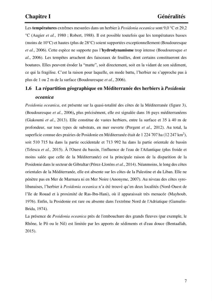 Distribution des herbiers et des espèces associées aux herbiers à Posidonia oceanica de la côte algérienne: