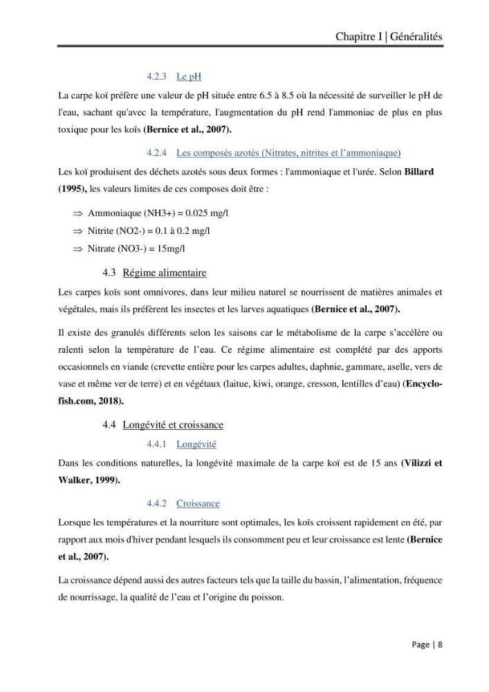 Maitrise et suivi de la reproduction artificielle et de l\'alevinage de la carpe koi (Cyprinus carpio carpio)