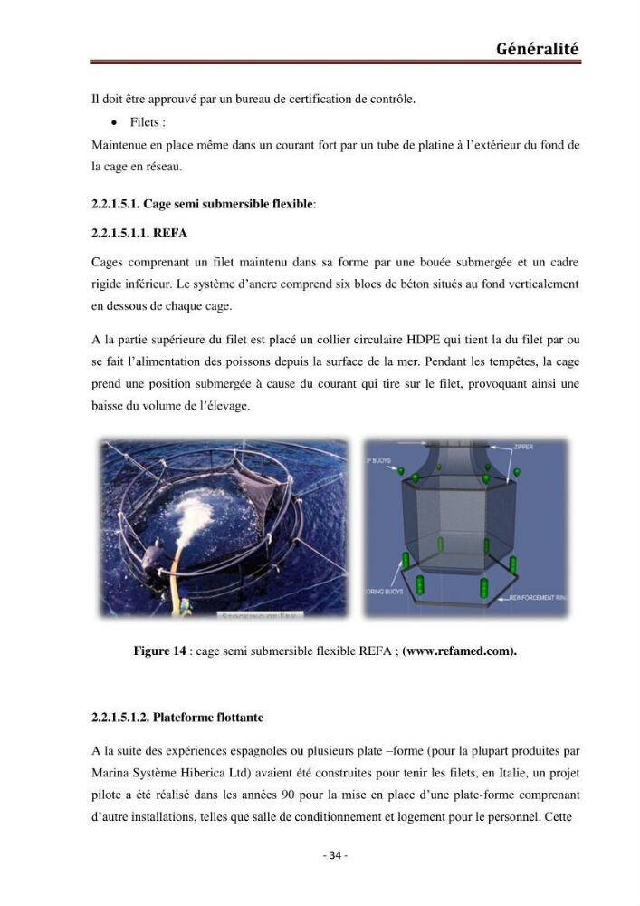 Contribution au montage des cages flotantte pour l\'élevage de loup et de daurade \'Ain tagourait,Bou Ismail Tipaza):