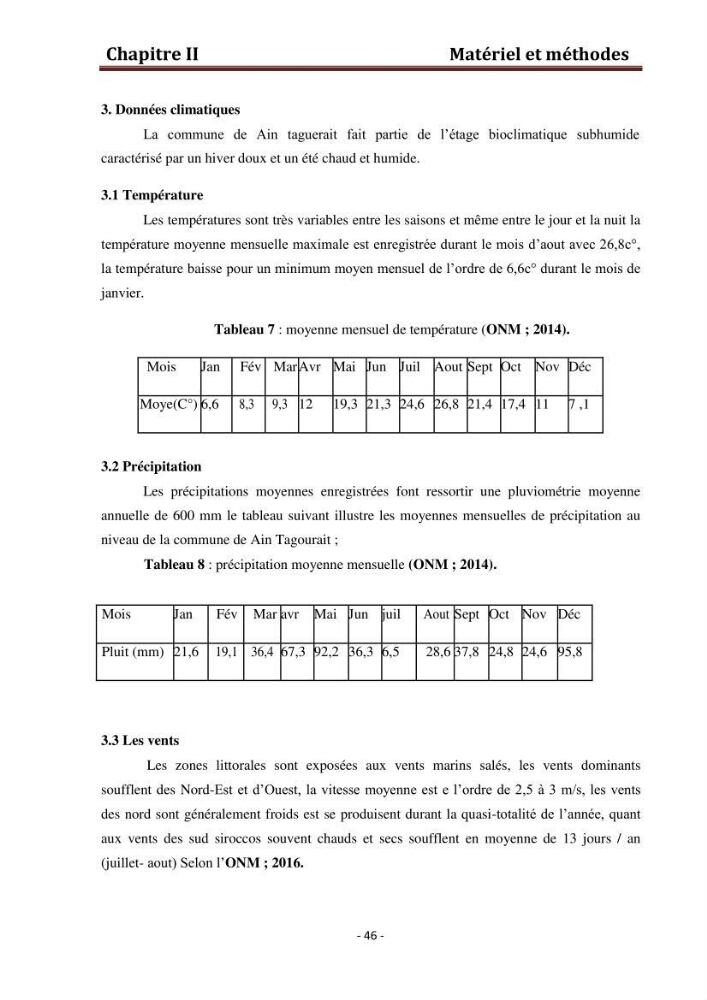Contribution au montage des cages flotantte pour l\'élevage de loup et de daurade \'Ain tagourait,Bou Ismail Tipaza):