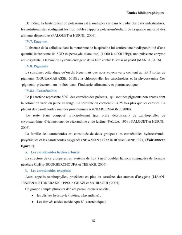 Extraction et identification des pigments de micro-algues à usage alimentaire et pharmaceutique: