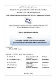 Conception d'un SIG pour la spatialisation des paramètres de pollution dans la baie de Bou-Ismail: