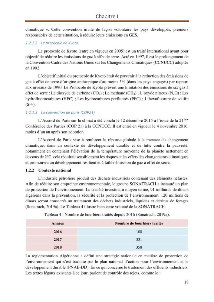 Evaluation d\'un procédé de traitement d\'un solcontaminé par les hydrocarbures: cas des bourbiers de forage