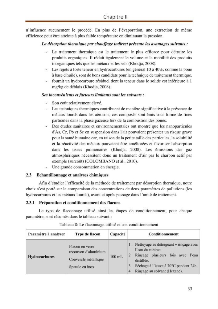 Evaluation d\'un procédé de traitement d\'un solcontaminé par les hydrocarbures: cas des bourbiers de forage