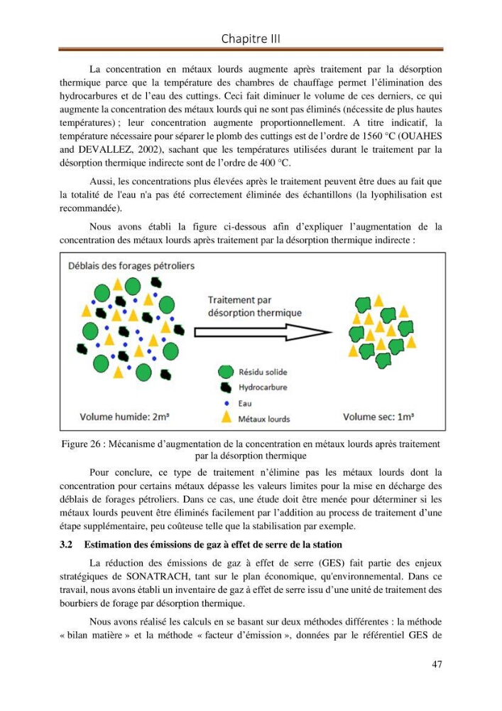 Evaluation d\'un procédé de traitement d\'un solcontaminé par les hydrocarbures: cas des bourbiers de forage