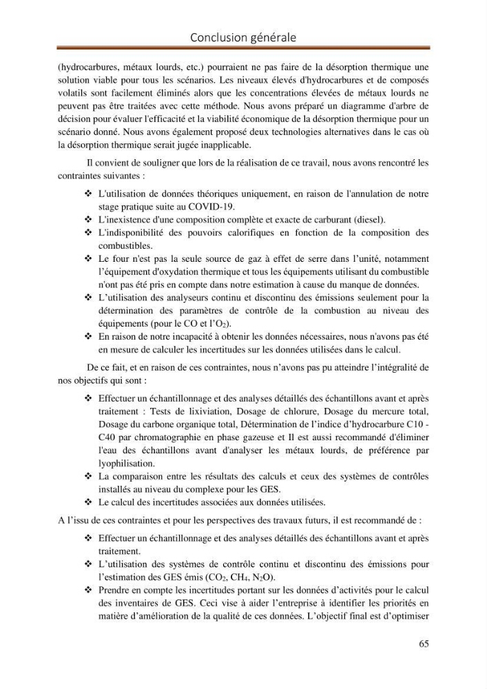 Evaluation d\'un procédé de traitement d\'un solcontaminé par les hydrocarbures: cas des bourbiers de forage