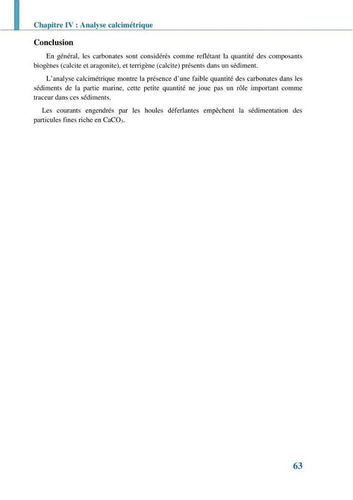 Etude géomorpho-sédimentaire de la zone côtière du parc National de Taza: wilaya de Jijel