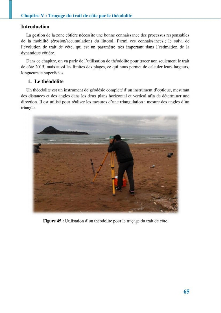 Etude géomorpho-sédimentaire de la zone côtière du parc National de Taza: wilaya de Jijel
