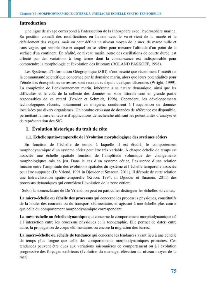 Etude géomorpho-sédimentaire de la zone côtière du parc National de Taza: wilaya de Jijel