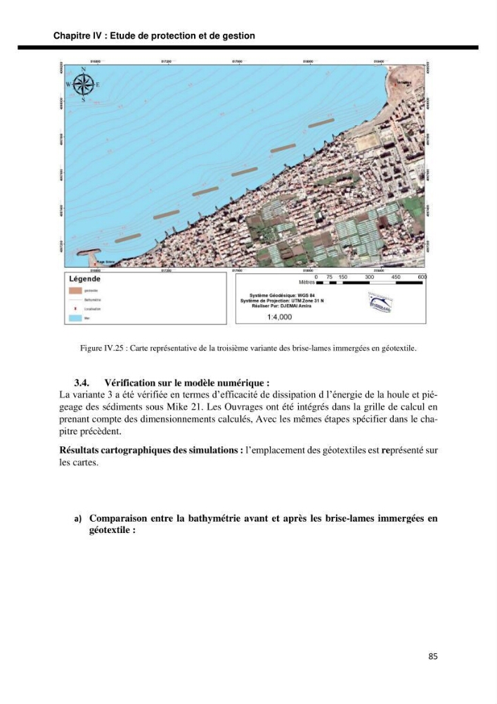 Etude d’aménagement de la baie d’Alger zone située entre Bordj El Kiffan (Le Lido) et Verte Rive:
