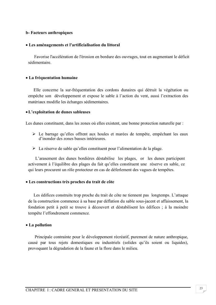 Etude de protection du rivage du bois sacré à Gouraya-wilaya de Tipaza