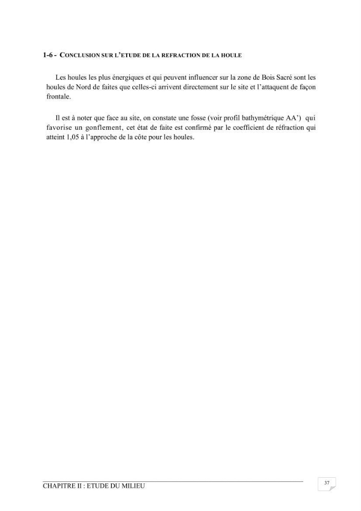 Etude de protection du rivage du bois sacré à Gouraya-wilaya de Tipaza
