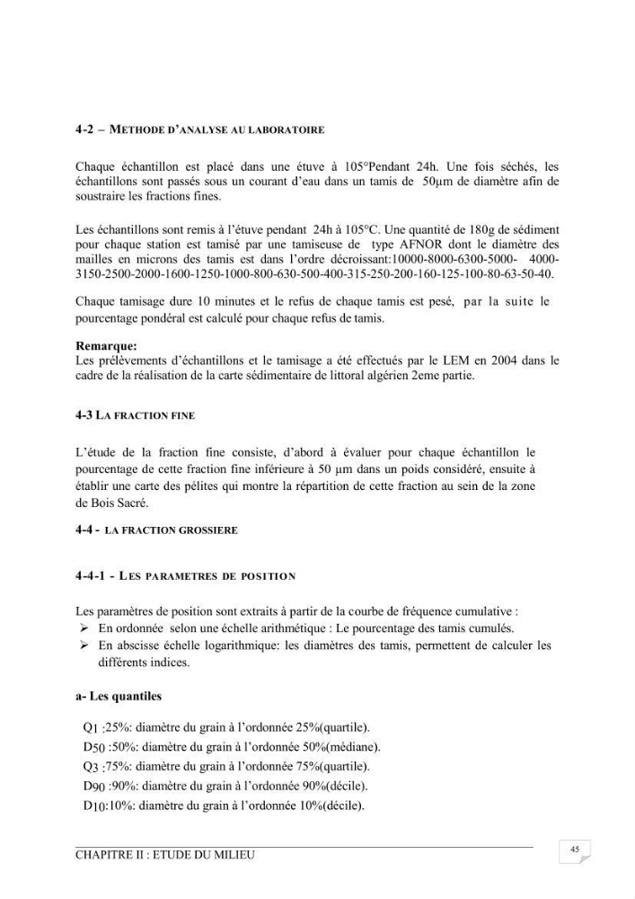 Etude de protection du rivage du bois sacré à Gouraya-wilaya de Tipaza