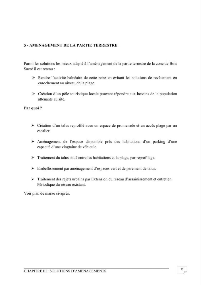 Etude de protection du rivage du bois sacré à Gouraya-wilaya de Tipaza