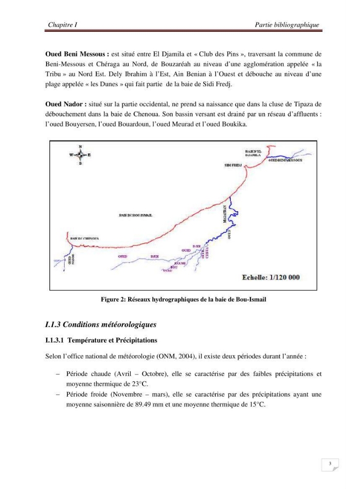 Contribution à l\'étude des sites à potentialités aquacoles en baie de Bou-Ismail