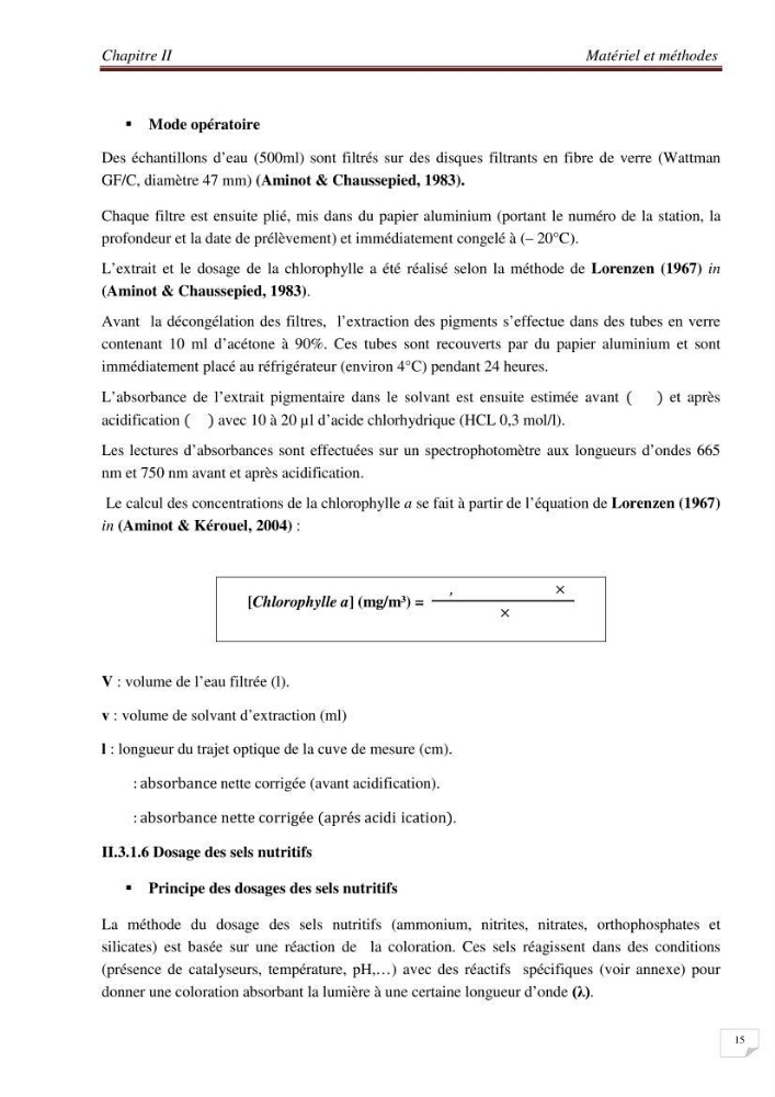 Contribution à l\'étude des sites à potentialités aquacoles en baie de Bou-Ismail