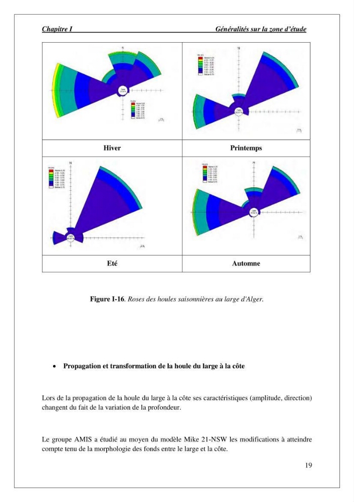 Diagnostic et étude de l’évolution des falaises de la région algéroise.: