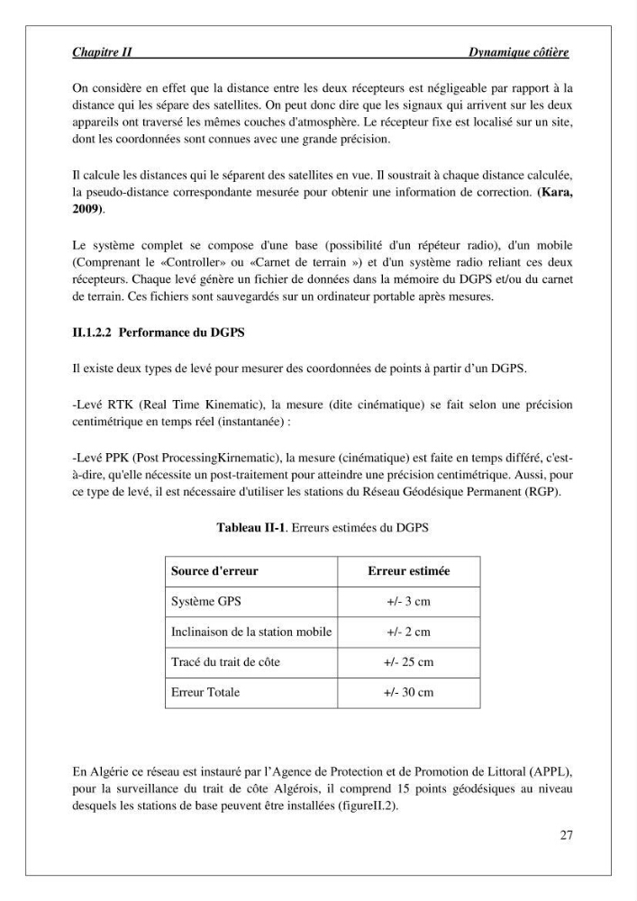 Diagnostic et étude de l’évolution des falaises de la région algéroise.:
