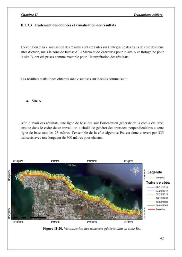 Diagnostic et étude de l’évolution des falaises de la région algéroise.: