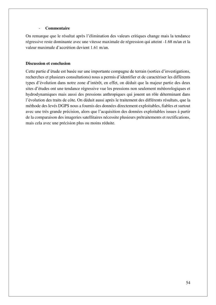 Diagnostic et étude de l’évolution des falaises de la région algéroise.: