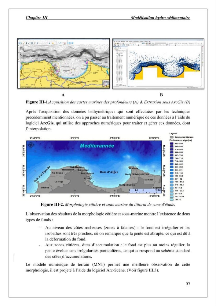 Diagnostic et étude de l’évolution des falaises de la région algéroise.: