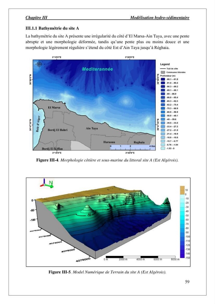 Diagnostic et étude de l’évolution des falaises de la région algéroise.: