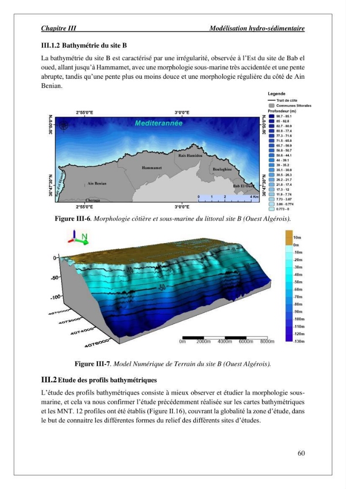 Diagnostic et étude de l’évolution des falaises de la région algéroise.:
