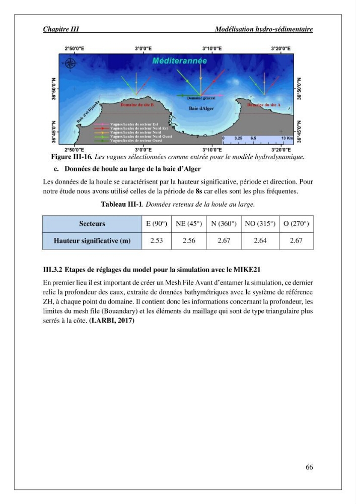 Diagnostic et étude de l’évolution des falaises de la région algéroise.: