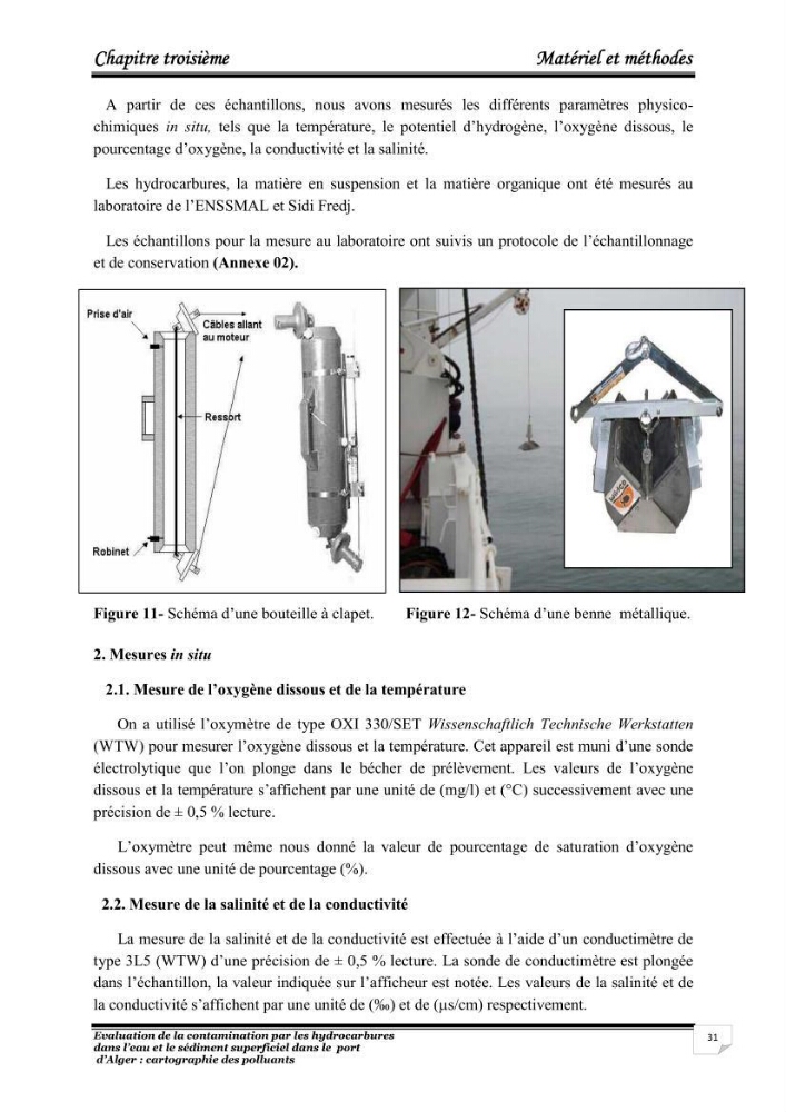 Evaluation de la contamination par les hydrocarbures polyaromatiques dans l\'eau et le sédiment superficiel dans le port d\'Alger