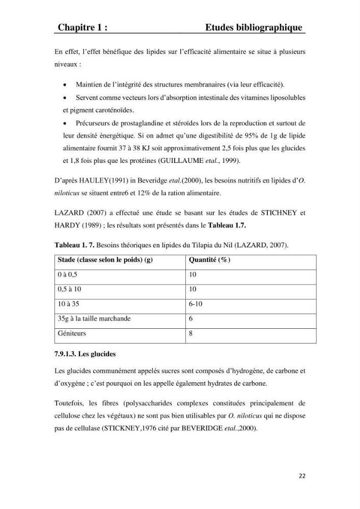 Etude comparative d\'un aliment commercial distribué en poudre et en granulé au cour de l\'élevage du tilapia du Nil ( tilapia nilotica):