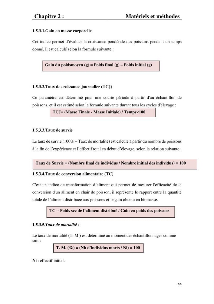 Etude comparative d\'un aliment commercial distribué en poudre et en granulé au cour de l\'élevage du tilapia du Nil ( tilapia nilotica):