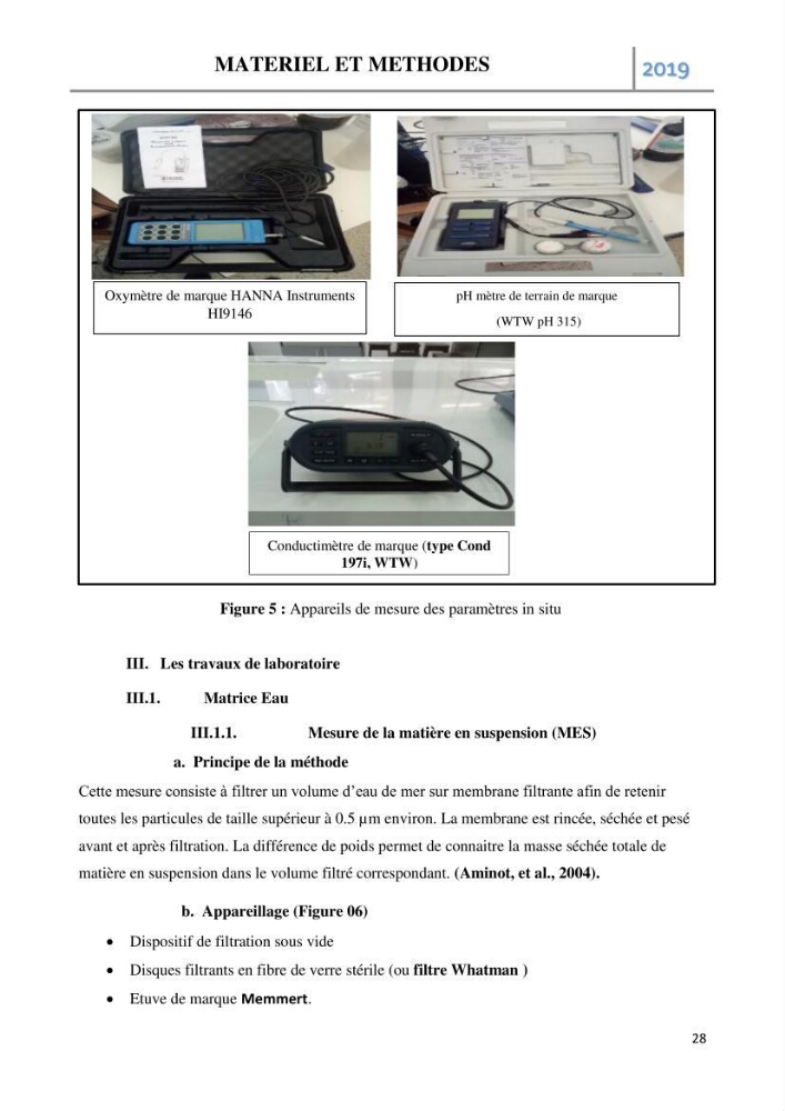 Etude des paramètres d’évaluation des matrices eau et sédiments des plages Est et Ouest de Sidi-Fredj:
