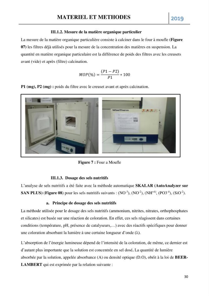 Etude des paramètres d’évaluation des matrices eau et sédiments des plages Est et Ouest de Sidi-Fredj: