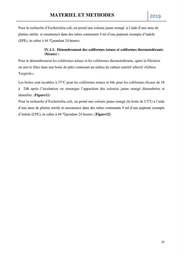 Etude des paramètres d’évaluation des matrices eau et sédiments des plages Est et Ouest de Sidi-Fredj:
