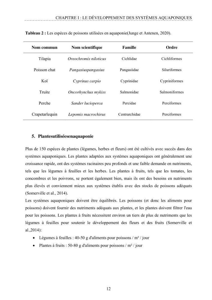 Conception d\'un système d\'élevage en aquaponie